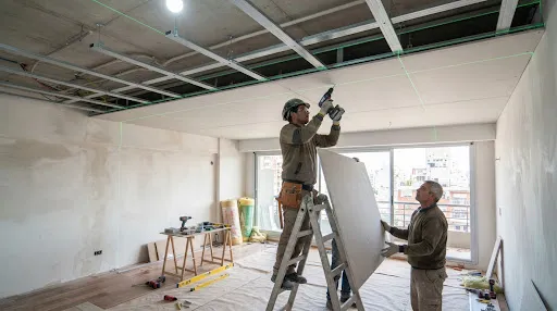 Remodelación Residencial Cielorraso Suspendido Junta Tomada Fecotec