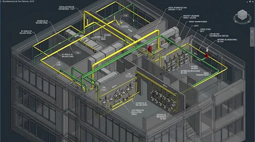 Modelado de Gas Natural y GLP BIM
